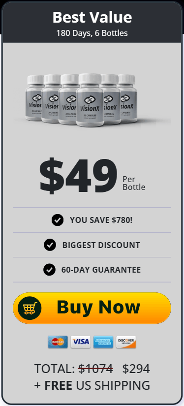 Order VisionX 6 Bottles